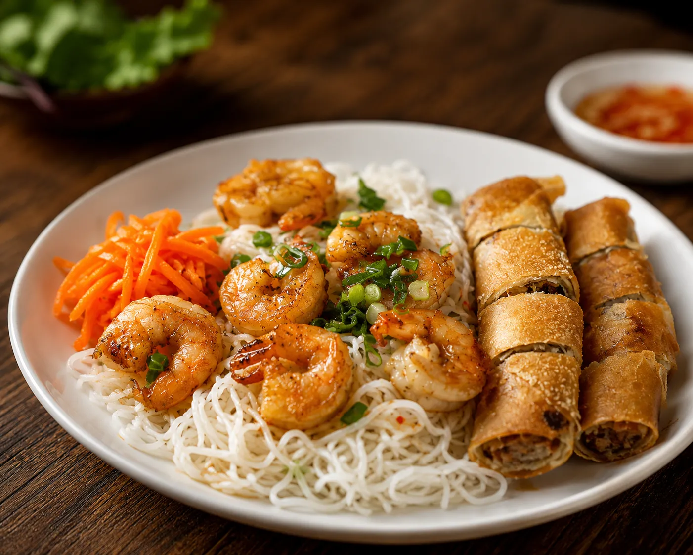 Signature Vietnamese dishes at Bun's House Restaurant in Saskatoon