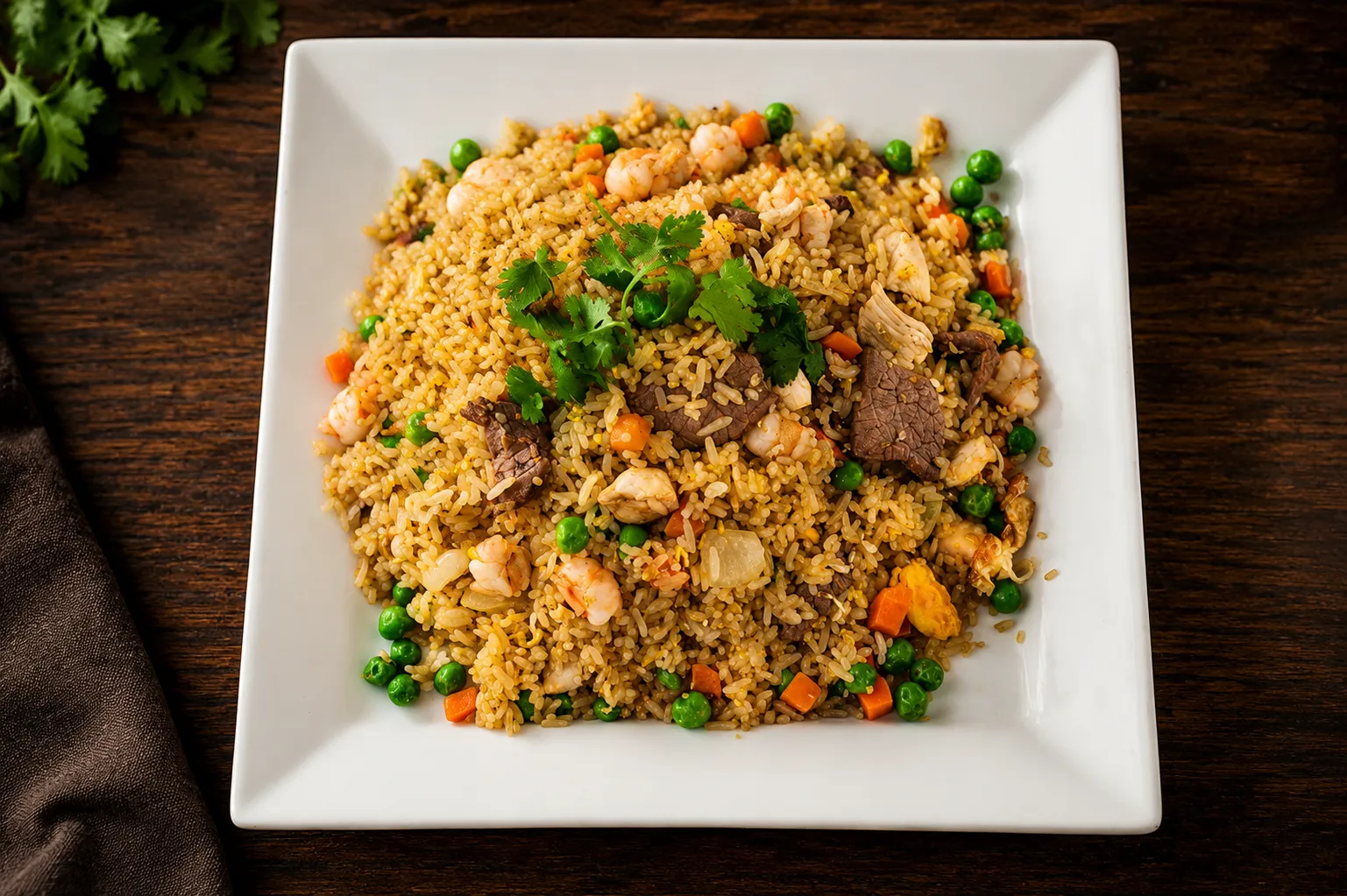 Vietnamese-style fried rice at Bun's House Restaurant, Saskatoon